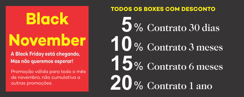 Self Storage Promoção Black November